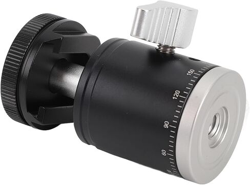 Mini Ball Head Tripod Mount – 360° Rotatable Aluminum Alloy Camera Ball Head with Cold Shoe & 1/4" Screw in Saudi Arabia