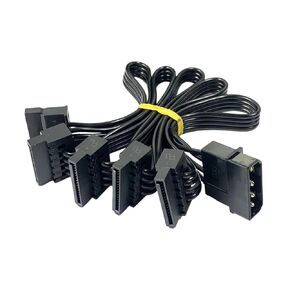 Extension Cable Power Splitter Cable Adapter Expansion Wire Power Connector Flat Ribbon Layout for Clean and Neat Routing Suitable for Desktop Towers Custom Repair Shops in Saudi Arabia