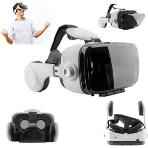 Virtual Reality Headset 3D Glasses with Headphones in Saudi Arabia