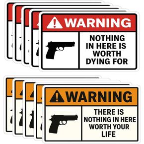 10Pcs(5In) Nothing in Here is Worth Dying for Sticker - There is Nothing in Here Worth Your Life Bumper Sticker in Saudi Arabia