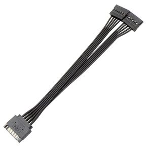 15Pin Power Adapter Line 15 Pin Male to 2X Female Power Extension Cable Connectors in Saudi Arabia