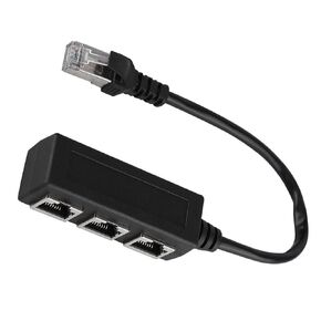 MAVIS LAVEN RJ45 Ethernet Splitter, 1 Male to 3 Female Port Connector Adapter for Network Cable Extension in Saudi Arabia