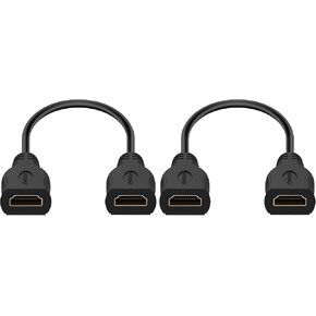 4K HDMI Extension Cable 1 FT Female to Female, Gold Plated High Speed HDMI2.0 Extender Double Female HDMI Connector Support 4K@60 HZ,3D in Saudi Arabia