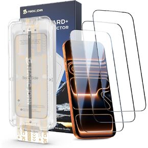 MAGIC JOHN 3rd Gen Upgraded for iPhone 17 Pro Max Screen Protector,3 pack in Saudi Arabia
