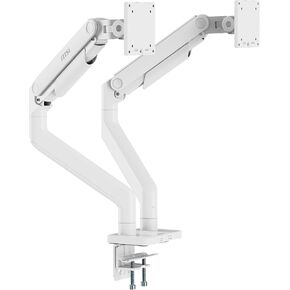 MSI MAG MT201D - Premium Heavy Duty Dual Monitor Stand Arms, 17-45" Support, VESA Compatible, Adjustable Spring Mount, 44 lbs per Screen, Clamp & Grommet, Quick Release Plate - Black in Saudi Arabia