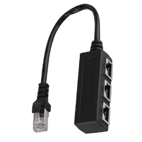 Acouto Ethernet Extension Cord Splitter 1 Male to 3 Female Port, HighQuality Cable for Optimized Internet Connection, Perfect for Home Office and Gaming, GoldPlated, 1 Unit in Saudi Arabia