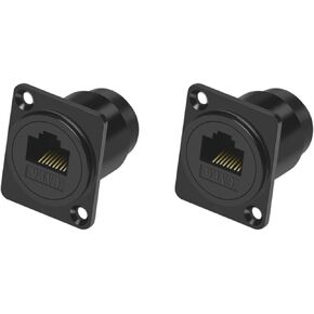 RJ45 Cat6 Panel Mount Connector Adapter RJ45 Female to Female Through Module with Thread Networking Ethernet Extension Gigabit Ethernet Panel Mount Connector in Saudi Arabia