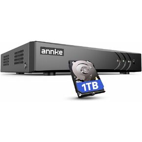 مسجل فيديو رقمي ANNKE 3K Lite 8CH Hybrid 5 في 1، محرك أقراص ثابتة سعة 1 تيرابايت in Kuwait