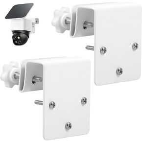 2 Pack Stainless Steel Gutter Mount Bracket for Eufy SoloCam S340 S330 E30, No Drill Security Camera Gutter Clip Weatherproof Heavy Duty in Saudi Arabia