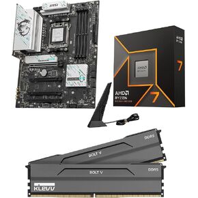 Micro Center CPU Motherboard Memory Combo: AMD Ryzen 7 9700X CPU Processor + MSI B850 Gaming Plus WiFi Motherboard + KLEVV Bolt V DDR5 32GB (2x16GB) 6000MHz CL28 Desktop Ram Memory AMD Expo Ready in Saudi Arabia