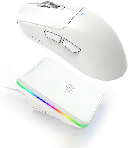 AJAZZ AJ200PNL Ultra AI Wireless Gaming Mouse with Charging Dock - Black in Saudi Arabia