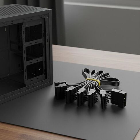 Extension Cable Power Splitter Cable Adapter Expansion Wire Power Connector Flat Ribbon Layout for Clean and Neat Routing Suitable for Desktop Towers Custom Repair Shops in Saudi Arabia