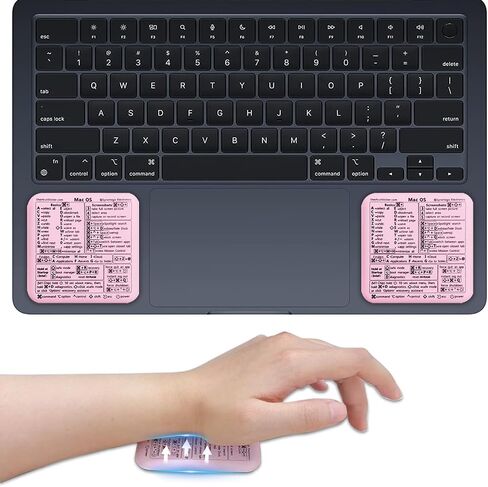 2PC Mac Shortcut Ergonomic Wrist Rest Pad, Anti-Slip Wrist Support Cushion in Saudi Arabia