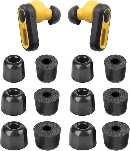 Foam Ear Tips Compatible with Dewalt Heavy Duty Earbuds, 6 Pairs S/M/L Sizes Soft Memory Foam Replacement Tips Compatible with Dewalt Jobsite Pro Heavy Duty 2-in-1 6 Pairs Black in Saudi Arabia