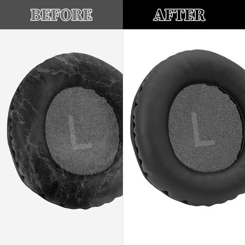 Aiivioll Ear Pads Replacement for AKG Pro Audio K52 K72 K92 M220 K240 K241 K242 K271 K272 K340 K550 K551 K553 S MKII MK2, Earpads Cushions with Protein Leather (Black) in Saudi Arabia