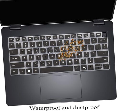 2 PCS Keyboard Cover for 2026 2025 Dell Pro 14/14 Plus/14 Max PC14250 PC14255 PB14250 PB14255 MC14250 MC14255 14'' (NOT FIT Dell Pro 14 PA14250) US Keyboard Skin-Black+Clear in Saudi Arabia