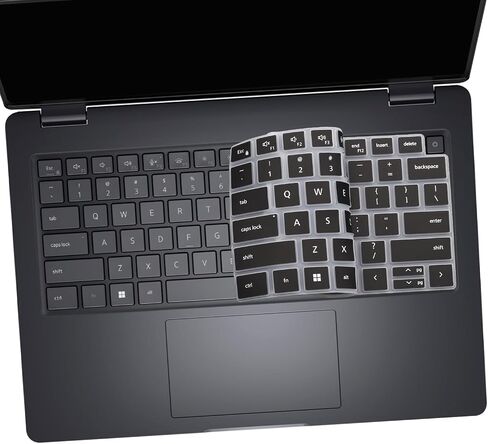 2 PCS Keyboard Cover for 2026 2025 Dell Pro 14/14 Plus/14 Max PC14250 PC14255 PB14250 PB14255 MC14250 MC14255 14'' (NOT FIT Dell Pro 14 PA14250) US Keyboard Skin-Black+Clear in Saudi Arabia