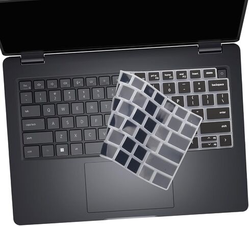 2 PCS Keyboard Cover for 2026 2025 Dell Pro 14/14 Plus/14 Max PC14250 PC14255 PB14250 PB14255 MC14250 MC14255 14'' (NOT FIT Dell Pro 14 PA14250) US Keyboard Skin-Black+Clear in Saudi Arabia