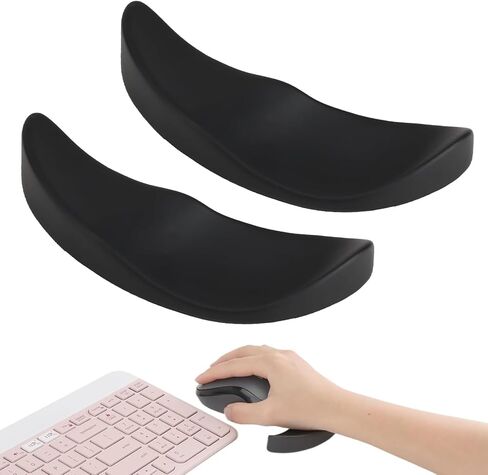 Mouse Wrist Rest 2 Pack Ergonomic Support for Office Gaming Pain Relief in Saudi Arabia