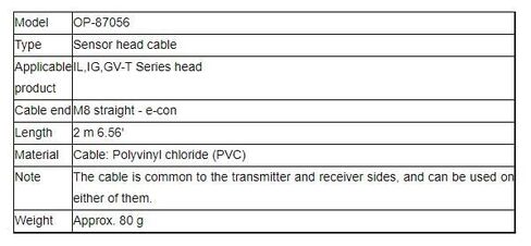 KEYENCE OP-87056 Electric Cable New in Saudi Arabia