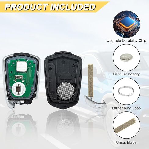 Vurkcy Key Fob Replacement for 2017-2019 Cadillac XT5/ 19 XT4 Car Keyless Entry Remote Control, HYQ2EB, 5 Buttons in Saudi Arabia