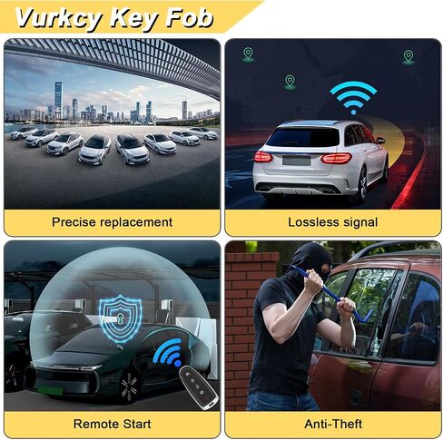 Vurkcy Key Fob Replacement for 2017-2019 Cadillac XT5/ 19 XT4 Car Keyless Entry Remote Control, HYQ2EB, 5 Buttons in Saudi Arabia