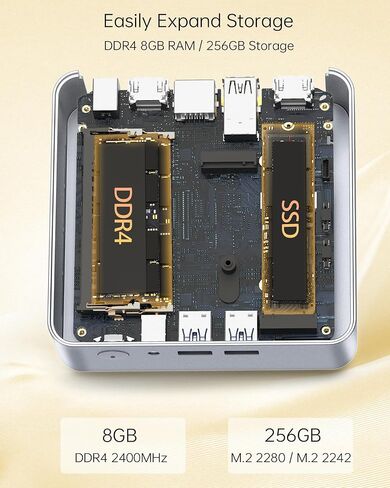 Glorlin Mini PC GT101 3500U 8GB DDR4 256GB SSD in Saudi Arabia
