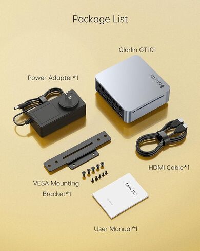 Glorlin Mini PC GT101 3500U 8GB DDR4 256GB SSD in Saudi Arabia