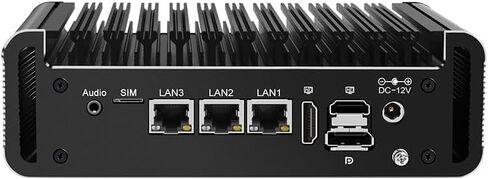 Fanless Mini PC Celeron J6413 with M.2 Nvme/2SATA3.0, 3* i226-V 2.5G network card,Desktop PC support Home Office Industrial Soft Router,4K Triple display,2*DB9 RS232COM,SIM card slot,NO RAM NO SSD in Saudi Arabia