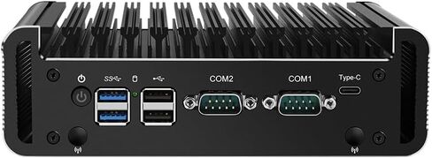 Fanless Mini PC Celeron J6413 with M.2 Nvme/2SATA3.0, 3* i226-V 2.5G network card,Desktop PC support Home Office Industrial Soft Router,4K Triple display,2*DB9 RS232COM,SIM card slot,NO RAM NO SSD in Saudi Arabia