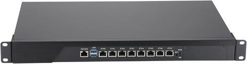 1U Firewall Appliance, OPNsense, VPN, Network Rackmount, C236 Core I3 9100, RS46, AES-NI, 8 x Gigabit LAN, Console, VGA, SIM Slot, 32G RAM, 512G SSD in Saudi Arabia