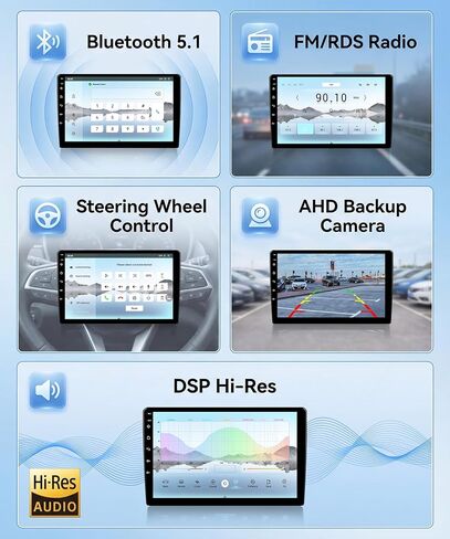 5G Wifi 8-core 4G+64G Car Stereo for Honda Civic 2013-2017 with 9-Inch 1280P QLED Touchscreen Wireless Carplay Android Auto OTA, Bluetooth 5.1 Car Radio DSP/Hi-Res Audio WIFI SWC GPS AHD Backup Camera in Saudi Arabia