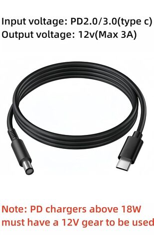for Portable DVD Player Charger Cable Cord, 12V Type c Charger Fast Charging Cord for Portable DVD Player RCA, Philips, DBPOWER, Sylvania, APEMAN etc (7FT*2) in Saudi Arabia