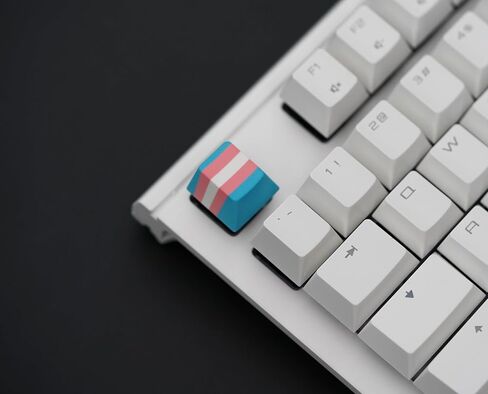 Transgender Pride Flag Single ESC Keycap – LGBTQ+, POC, Transgender Keycap for Mechanical Gaming Keyboard Cherry MX Profile, R4 Height in Saudi Arabia