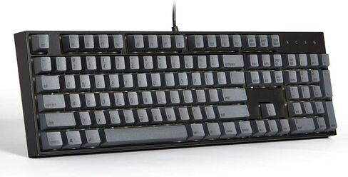 Qisan PBT Keycaps 108 Key Cherry Profile Keycap Set Dye-subbed for 61/87/104/108 MX Switches Mechanical Gaming Keyboard (Dark Grey) in Saudi Arabia