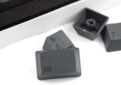 Qisan PBT Keycaps 108 Key Cherry Profile Keycap Set Dye-subbed for 61/87/104/108 MX Switches Mechanical Gaming Keyboard (Dark Grey) in Saudi Arabia