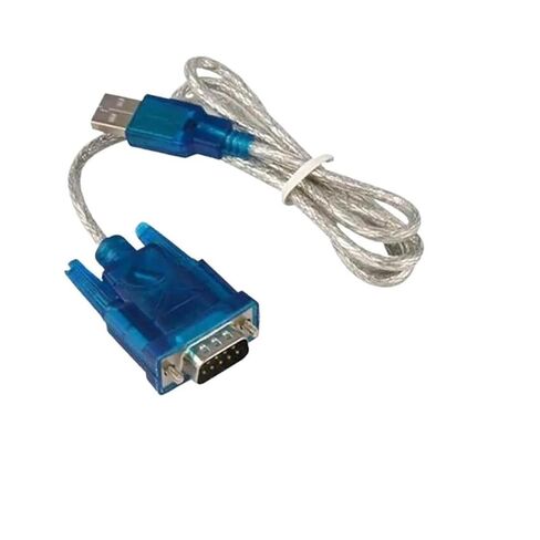 USB 2.0 to Serial RS-232 DB9 9Pin Chipset Support Adapter RS232 Ch340 Cord WIN10 Converter in Saudi Arabia