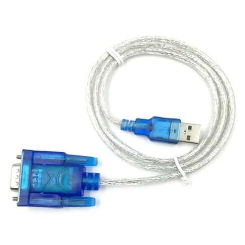 USB 2.0 to Serial RS-232 DB9 9Pin Chipset Support Adapter RS232 Ch340 Cord WIN10 Converter in Saudi Arabia