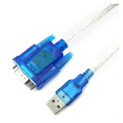 USB 2.0 to Serial RS-232 DB9 9Pin Chipset Support Adapter RS232 Ch340 Cord WIN10 Converter in Saudi Arabia