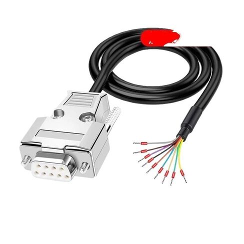 DB9 DB15 DB25 Connector Cord with Number Tube Industrial 24AWG 9 15 25Pin RS232 Serial pl-UG with Wire D-SUB DB 5 25 Terminal(B-DB9-M,5M) in Saudi Arabia