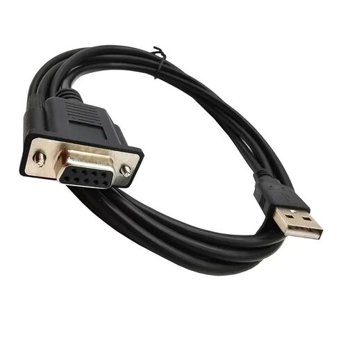 1.8M 6FT USB Male to DB9 RS232 COM Female Cord Adapter Converter Supports Win 7 8 10 Pro Sys/TEM in Saudi Arabia