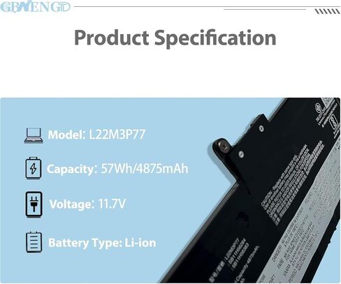 استبدال بطارية L22M3P77 لجهاز Lenovo ThinkPad X1 Carbon الجيل الثاني عشر 21KC 21KD ThinkPad X1 2-in-1 Gen 9 Series 21KE 21KF L22C3P76 L22D3P77 SB11H56284 5B11H56383 L22B3P73 SB11H56287 5B11H56386 in Kuwait