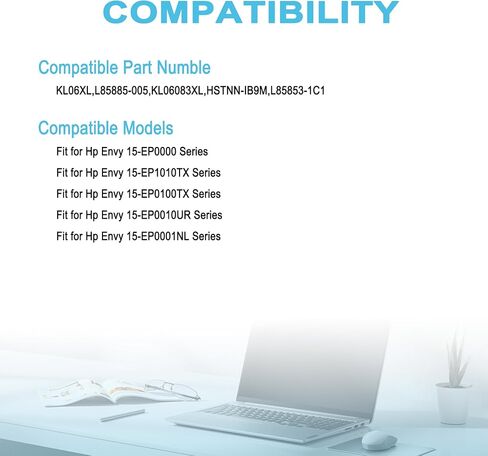 بطارية كمبيوتر محمول بديلة KL06XL L85885-005 لجهاز الكمبيوتر المحمول Hp Envy 15-EP0000 Series HSTNN-IB9M L85853-1C1 KL06083XL KL0O6XL 11.58V 83.14Wh 6821mAh in Kuwait