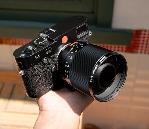 Kase 200mm F5.6 MC Reflex Mirror Aluminum Portrait Lens Compatible with Leica M Mount in Saudi Arabia