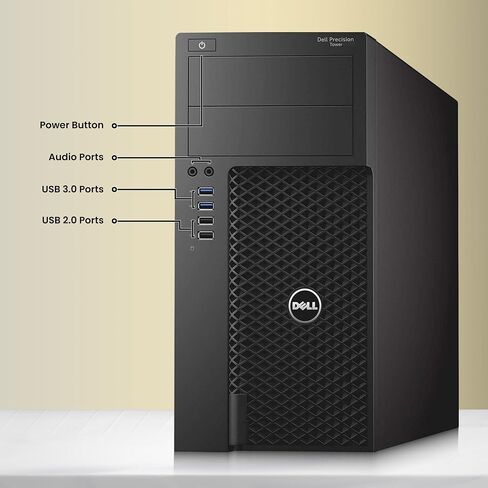 Dell Precision 3620 Tower Desktop Computer – Intel Core i7 6th Gen – 16GB RAM – 512GB SSD – GeForce GT 1030 – Keyboard & Mouse – Wi-Fi – Windows 11 Pro – Gaming PC (Renewed) in Saudi Arabia