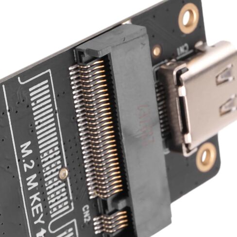 1 PCS M.2 to Type-C SSD Enclosure Adapter M2 NVME HDD Enclosure Interposer Board JMS583 Chip 10Gbps Support 2230 2242 2260 SSD Black in Saudi Arabia