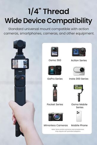 OSMO Mini Tripod for DJI OSMO Pocket 3 Black in Saudi Arabia