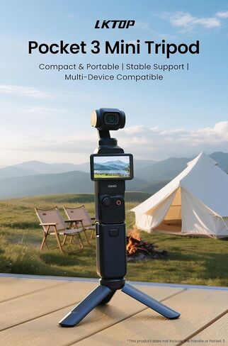 OSMO Mini Tripod for DJI OSMO Pocket 3 Black in Saudi Arabia