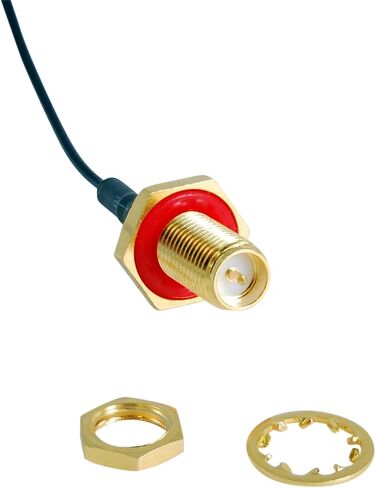 Pigtail: U.FL to RP-SMA Female Bulkhead with o-Ring - 6 inches in Kuwait