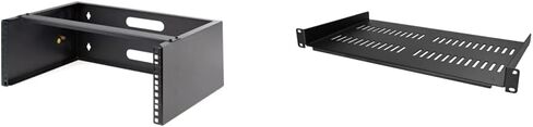 StarTech.com 4U Wall Mount Network Rack - 14 Inch Deep (Low Profile) - 19" Patch Panel Bracket & Server Rack Shelf - Universal Vented Cantilever Tray in Saudi Arabia